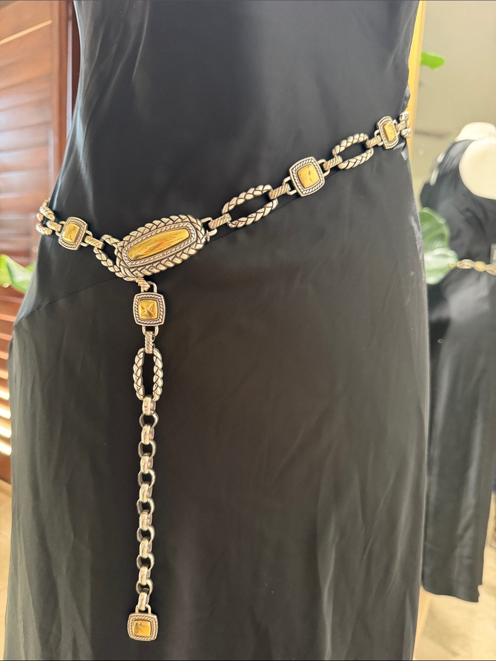 Brighton Gold and Silver Link Waist Chain Belt - Women's Jewelry